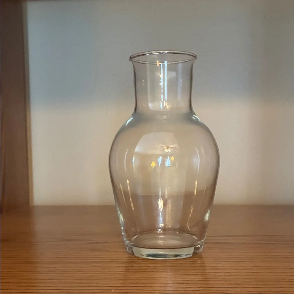 Clear Glass Decorative Vase - Clear